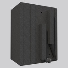 Load image into Gallery viewer, Rear exterior view of the WhisperRoom MDL 4260 S single-wall booth displaying the ventilation system housing and modular panel construction.
