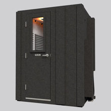 Load image into Gallery viewer, WhisperRoom MDL 6060 S single-wall sound booth front view with the door closed and window visible.