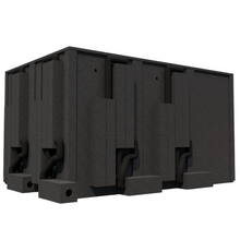 Load image into Gallery viewer, Rear view of the Drum Studio package, featuring the Exterior Fan Silencer (EFS) and Ventilation Silencing System (VSS) designed for quiet airflow in high-isolation recording setups.