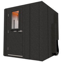 Load image into Gallery viewer, Angled front-right view of the Practice Basic package by WhisperRoom, highlighting the closed single-wall booth designed for music practice.