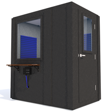 Load image into Gallery viewer, Audiology Basic Package shown with right hinge door closed and blue foam