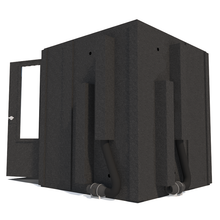 Load image into Gallery viewer, The Audiology Deluxe Package shown with right hinge door from the rear to display ventilation sets.