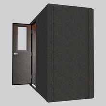 Load image into Gallery viewer, WhisperRoom MDL 4284 S single-wall sound booth shown from a side angle with the door open.
