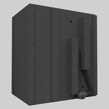 Load image into Gallery viewer, Rear view of the WhisperRoom MDL 4872 S single-wall sound booth showing the integrated ventilation system and external airflow components.
