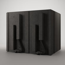 Load image into Gallery viewer, Rear of the Meeting Booth showing two ventilation ducts on the back wall of this meeting booth for offices and schools

