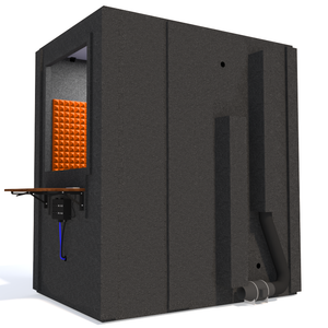 Audiology Basic Package shown with orange foam from the rear to display ventilation set.