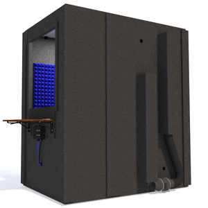 Audiology Basic Package shown with blue foam from the rear to display ventilation.