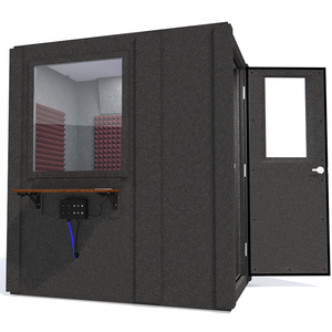 Audiology Basic Package shown from the front with right hinge door open and burgundy foam.