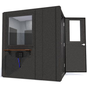 Audiology Basic Package shown from the front with right hinge door open and gray foam.