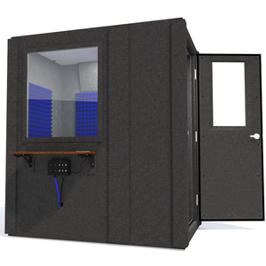 Audiology Basic Package shown from the front with right hinge door open and blue foam.