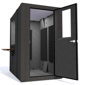 Audiology Basic Package shown from the side with right hinge door open and gray foam.